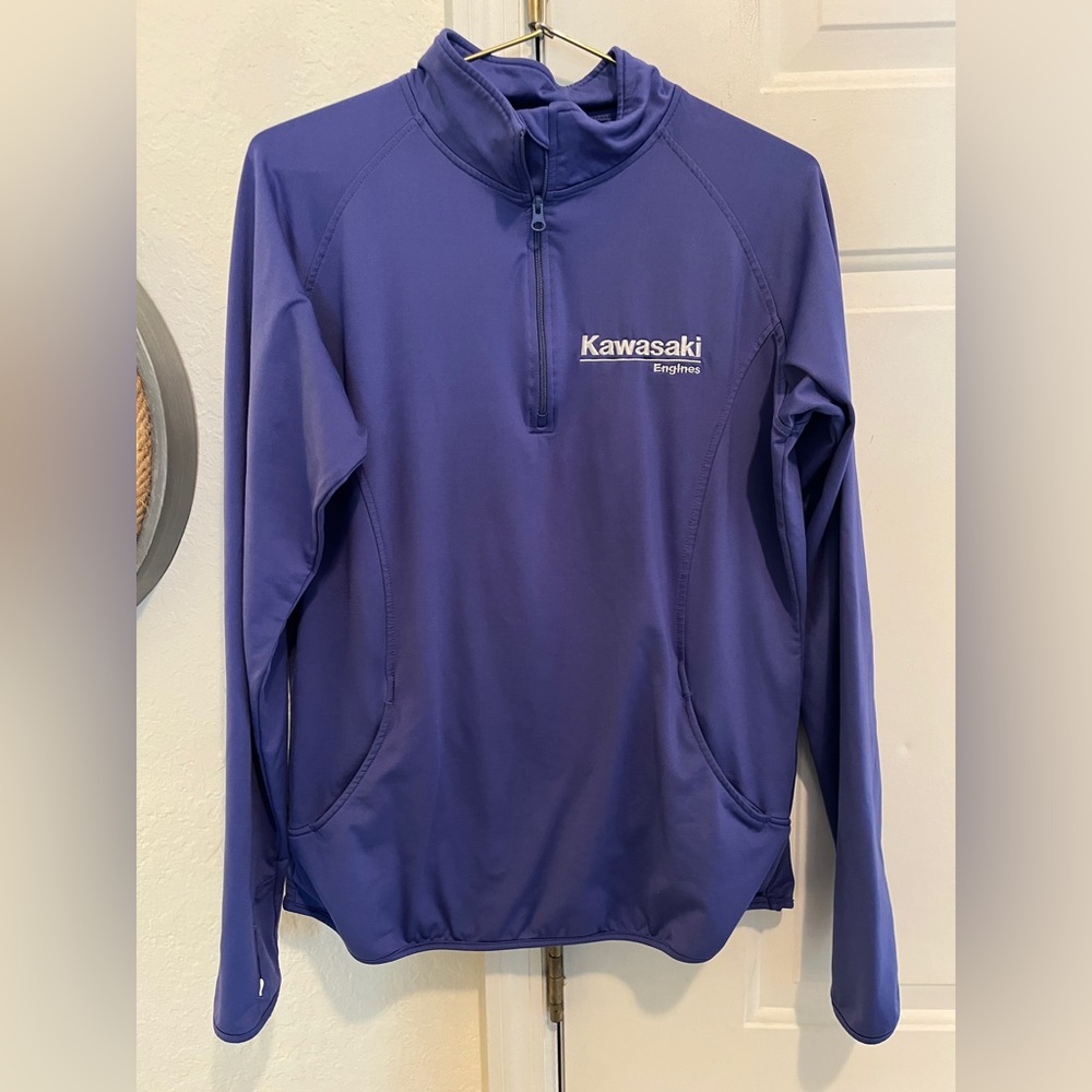 Women’s size Large Sport-Tex purple pullover Kawasaki engines jacket